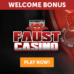 Faust Casino 30 free spins or €3 no deposit + 350% up to €700 bonus