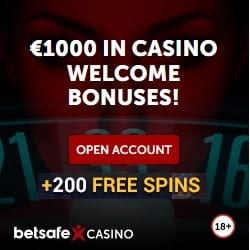 200 free spins and 100% up to £/€1,000 free bonus