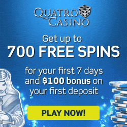 Quatro Casino 700 free spins bonus 