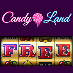 CandyLand Casino free spins promotion banner 250x250