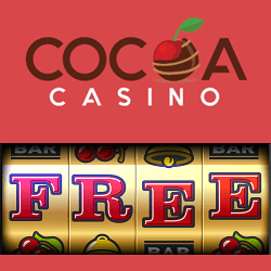Cocoa Casino free spins bonus code banner 250x250