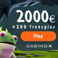 Casino-X Online & Mobile - 200 free spins & €3950 free bonus