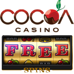 Cocoa Casino free spins bonus banner 250x250