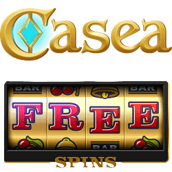 Casea Casino free spins bonus banner 250x250