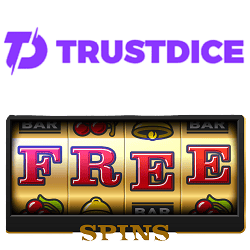 TrustDice Casino free spins no deposit bonus logo