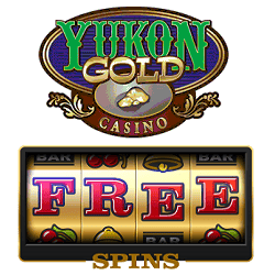 Yukon Gold casino free spins banner 250x250