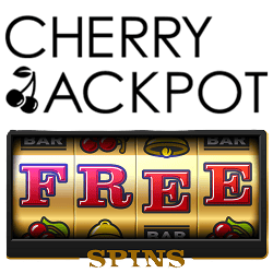 Cherry Jackpot Casino free spins bonus banner 250x250