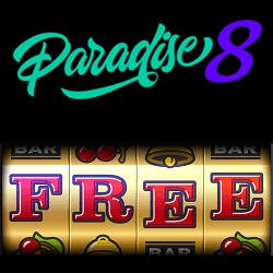 Paradise8 Casino free spins bonus code banner 250x250