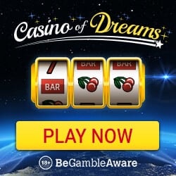 Casino Of Dreams 50 free spins on Cool Bucks + 200% up to £1000 bonus