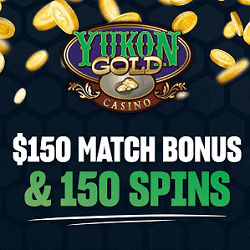 Yukon Gold Casino 150 free spins and 100_ bonus