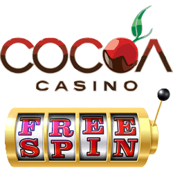 Cocoa Casino free spin bonus banner 250x250