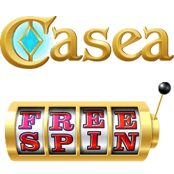 Casea Casino free spins no deposit bonus banner 250x250