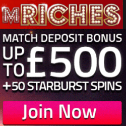 mRiches Casino Bonus