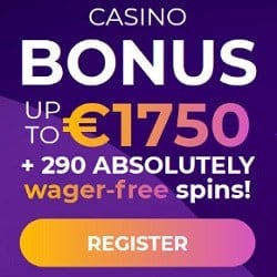 290 free spins in welcome bonus - no wagering conditions!