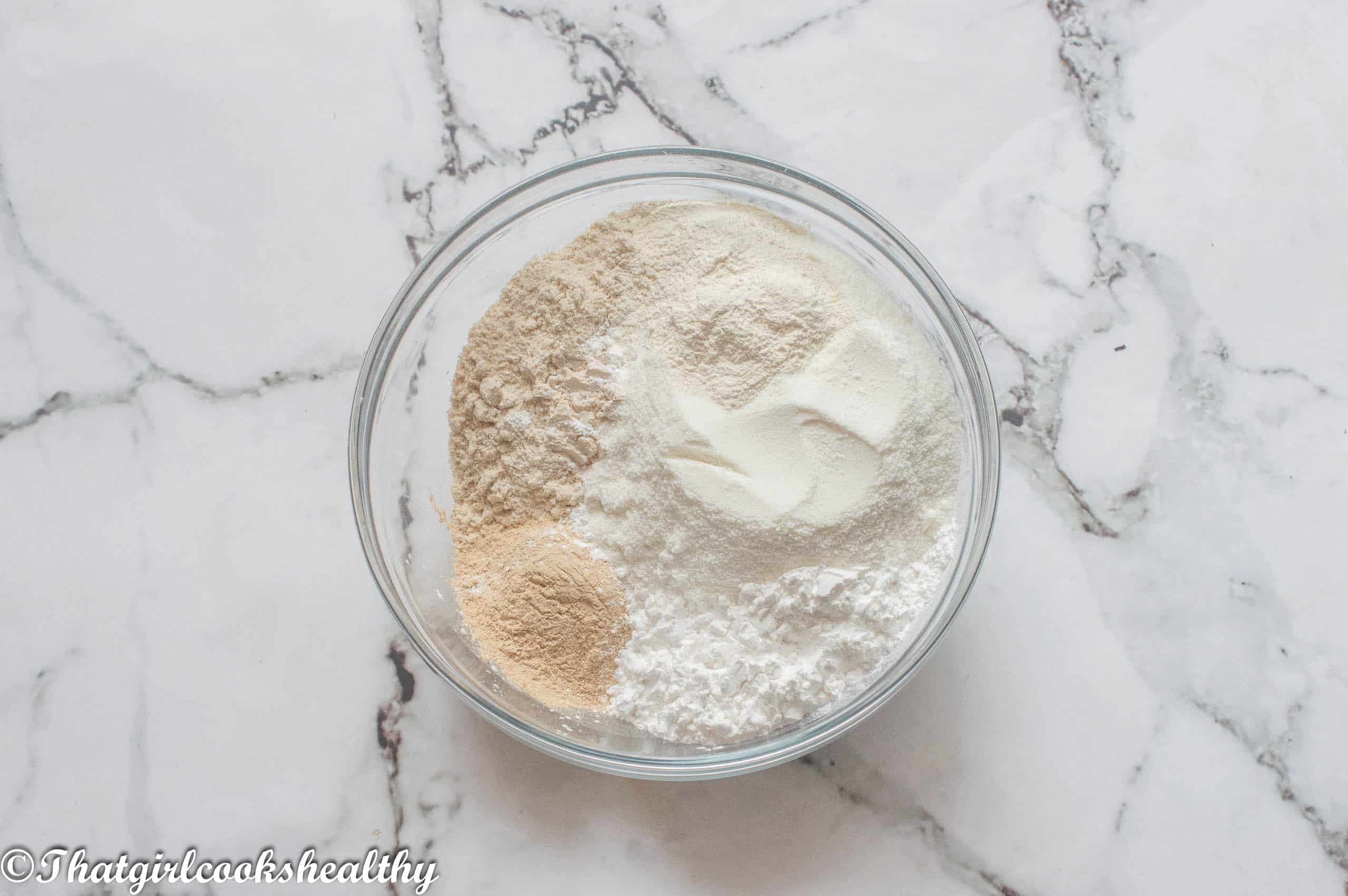 A bowl with various GF flour