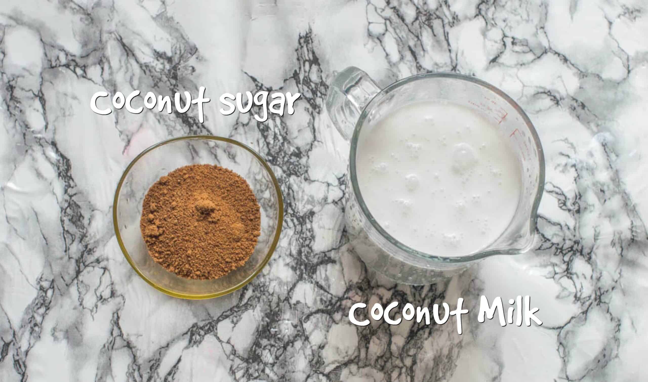 ingredients for vegan condensed milk