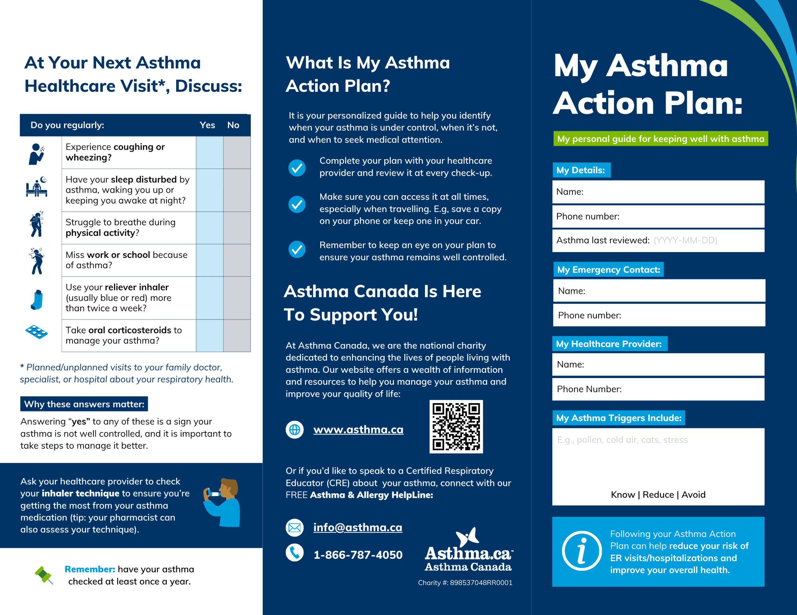 Asthma Action Plan _ Asthma Canada