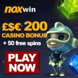 NOXWIN CASINO 50 free spins and No Deposit Bonus