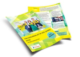 Gestaltung von Ausschreibung für Award »Fachjournalist:in des Jahres« für Deutsche Fachpresse, 2025