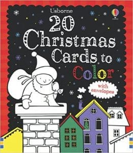20 Christmas Cards to Color