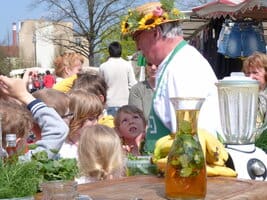 Spreewaldkoch Peter Franke auf dem Frühlingsmarkt 2015