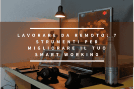 Lavorare da remoto strumenti