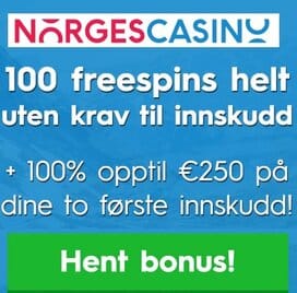 Norges Casino 100 free spins ingen innskudd bonus for nordmenn