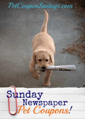 Sunday Newspaper Pet Coupons