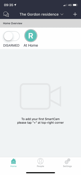 Neos Smartcam App - configured and add camera