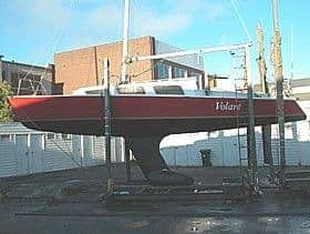 Black Soo has a similar keel to the original on the Stiletto 25. Keel modification for shallow draft. John Spencer Stiletto 25. Keel fell off yacht. storerboatplans.com