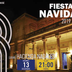 cartel fiesta de navidad 2019 2020 hacienda nadales, residencia universitaria en malaga