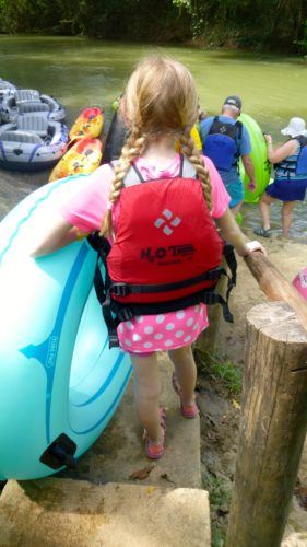 Get ready to river tube in the belize rain forest
