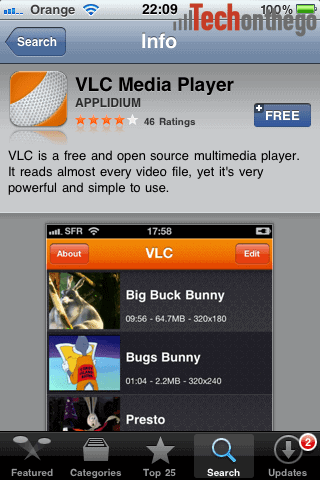 vlc now available on iphone