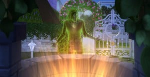 Revivir a un Sim fantasma en el Pozo de los Deseos
