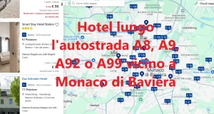 Cerchi un hotel lungo le autostrade A8, A9, A92 o A99 vicino a Monaco? Utilizza Google Maps per trovare facilmente i migliori hotel per una sosta confortevole: