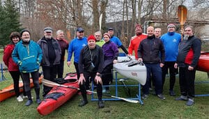 Gruppenfoto Paddler in Forst