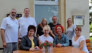 Neues Präsidium vor der Gaststätte in Sacro