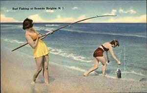 vintage fishing postcards