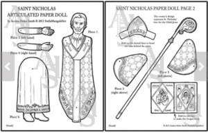 Saint Nicholas Articulated Paper Doll Download