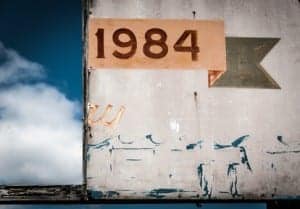 1984 sign, in Point Pleasant Beach, New Jersey.