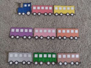 Picture of sticker chart train