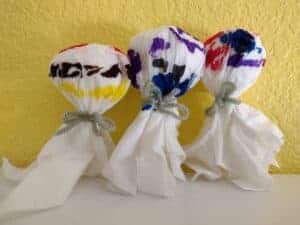 Picture of three tissue ghosts