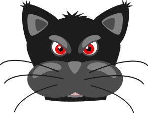 angry cat