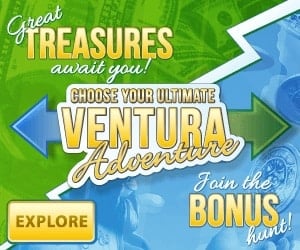 Casino Ventura 100% welcome bonus and €600 in weeky free spins