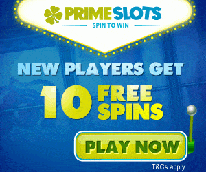 Prime Slots Casino 110 free spins & 100% up to €200 exclusive bonus