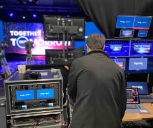 Global Virtual Conference Event Technician Screens