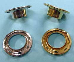 eyelets used in sails manufactured by Really Simple Sails