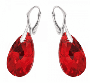 Cute red earrings for Christmas