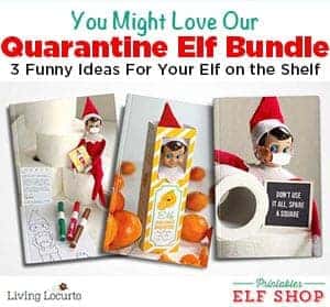 Funny Quarantine Printables for Elf on the Shelf