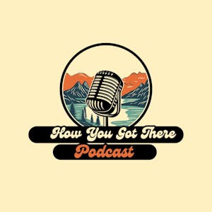 Colorado_CarShare_Podcast_How_You_Got_There_Logo_1400x1400 Logo for Colorado CarShare's podcast, "How You Got There," which features a classic, illustrated radio microphone icon in front of a mountain scene.